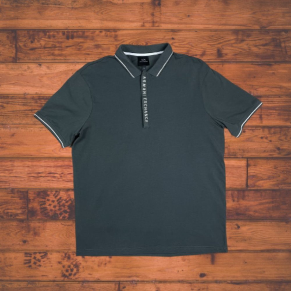 Gray Men's Armani Exchange Polo Shirt